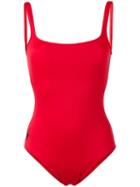 Polo Ralph Lauren - Open Back One-piece - Women - Nylon/polyester/spandex/elastane - M, Women's, Red, Nylon/polyester/spandex/elastane