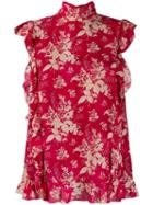 Red Valentino Floral-print Sleeveless Blouse
