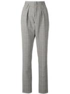 Zadig & Voltaire Fashion Show Check Straight-leg Trousers - Grey
