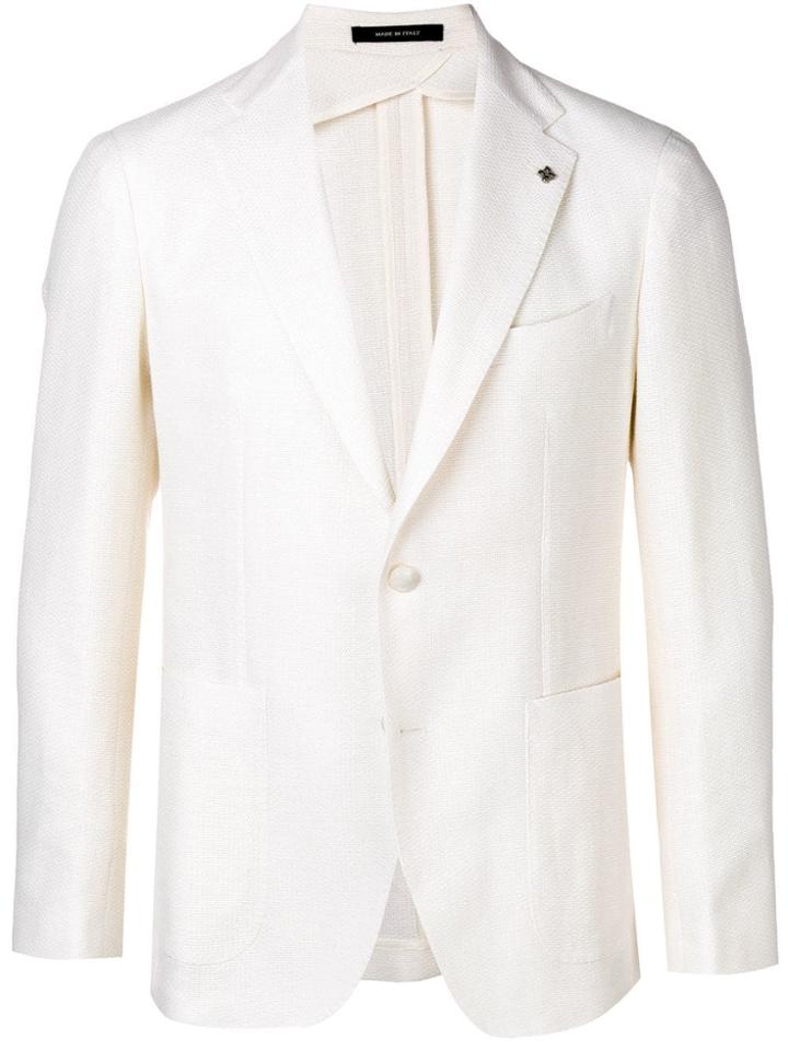 Tagliatore Single Breasted Blazer - White