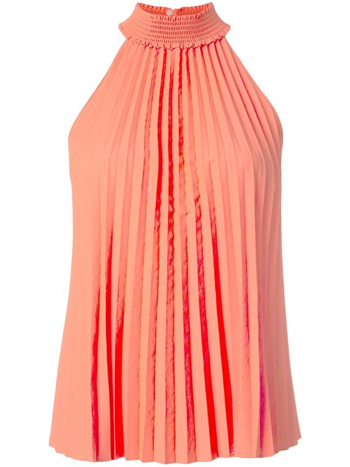 A.l.c. Pleated Halterneck Top - Orange