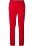 Philosophy Di Lorenzo Serafini Contrast Edge Cropped Trousers - Red