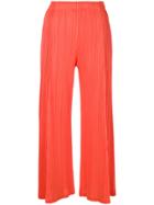 Pleats Please By Issey Miyake Plissé Trousers - Red