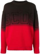 Gcds Colour Block Knit Sweater - Red