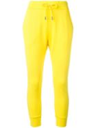 Dsquared2 Drinking Decal Track Pants, Women's, Size: Small, Yellow/orange, Cotton/spandex/elastane