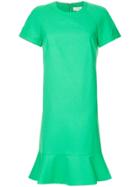 Ck Calvin Klein Peplum Hem Dress - Green