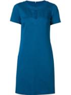 Trina Turk Keyhole Shift Dress, Women's, Size: 2, Blue, Polyester/rayon/nylon/spandex/elastane