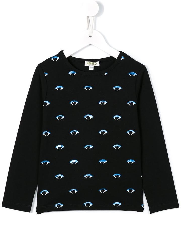 Kenzo Kids 'eyes' Sweatshirt, Girl's, Size: 8 Yrs, Black
