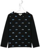 Kenzo Kids 'eyes' Sweatshirt, Girl's, Size: 8 Yrs, Black