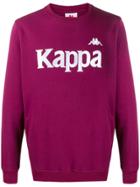 Kappa Embroidered Logo Sweatshirt - Purple