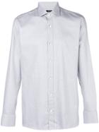 Z Zegna Micro Print Button-down Shirt - White