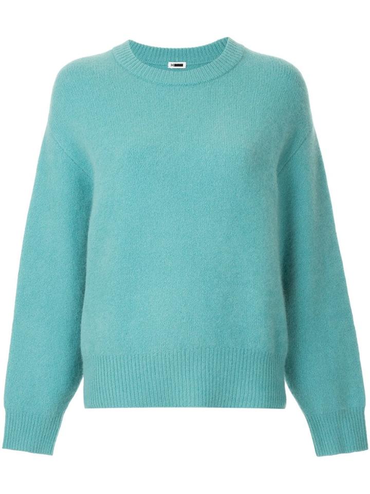H Beauty & Youth Long-sleeve Fitted Sweater - Green