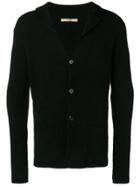 Nuur Buttoned Knit Cardigan - Black