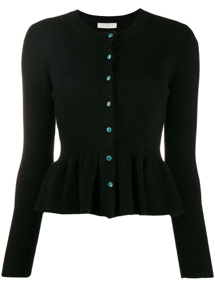 Sandro Paris Baskian Cardigan - Black