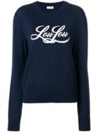 Saint Laurent Lou Lou Knitted Jumper - Blue