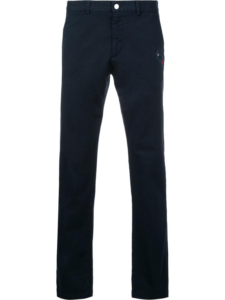 Iceberg Star Patch Trousers - Blue