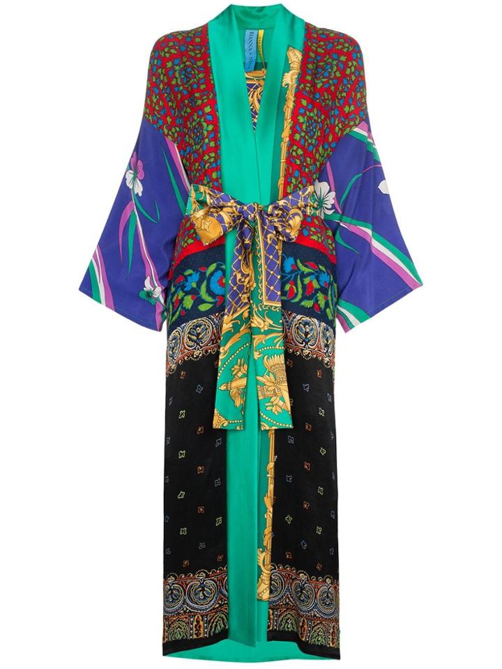 Rianna + Nina Printed Kimono Robe - Multicoloured
