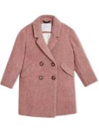 Burberry Kids Teen Double Breasted Coat - Pink