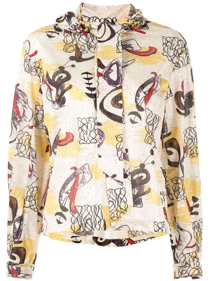 Toga Pulla Graphic Print Shirt - White