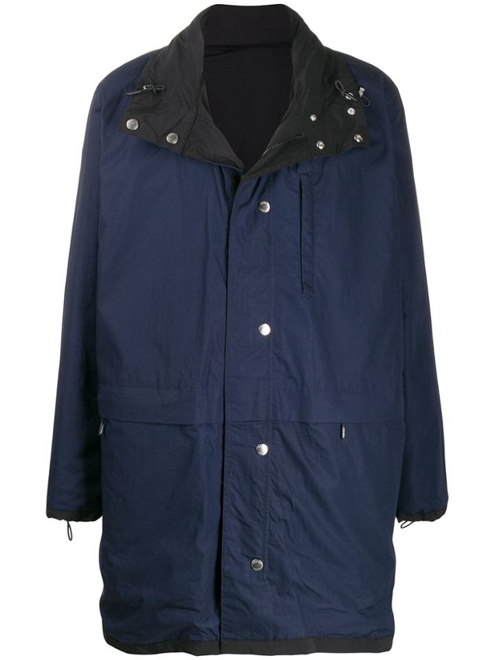 Kenzo Reversible Drawstring Parka - Black