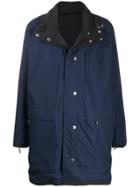 Kenzo Reversible Drawstring Parka - Black