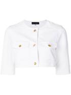Dolce & Gabbana Vintage Cropped Denim Jacket - White