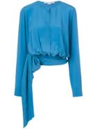 P.a.r.o.s.h. Fringed Lace Detail Top - Blue