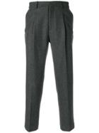 Harmony Paris Cropped Tailored Trousers - Grey
