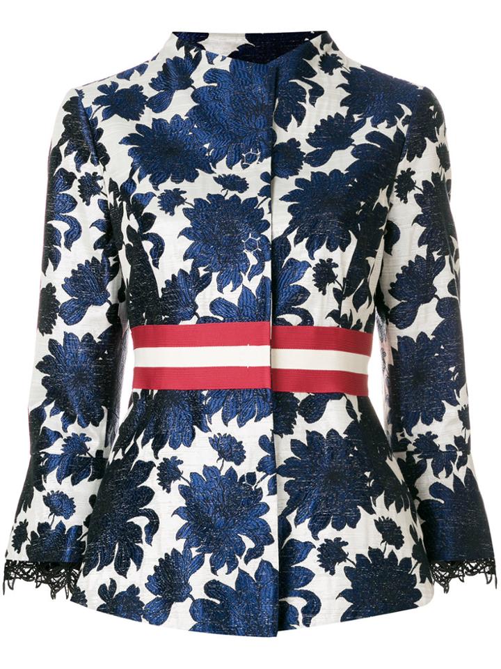 Bazar Deluxe Jacquard Blazer - Blue