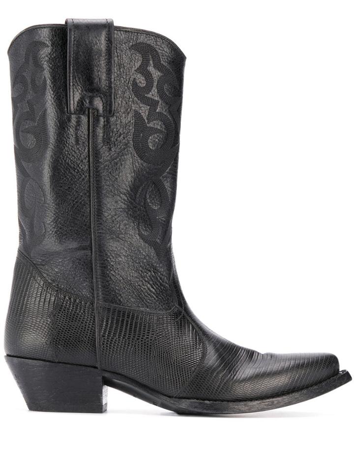 Saint Laurent Lukas 40mm Boots - Black
