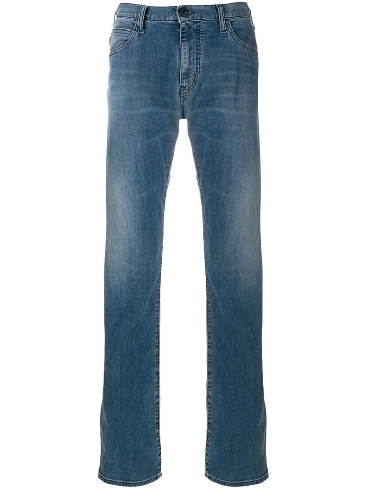 Emporio Armani J45 Slim-fit Jeans - Black