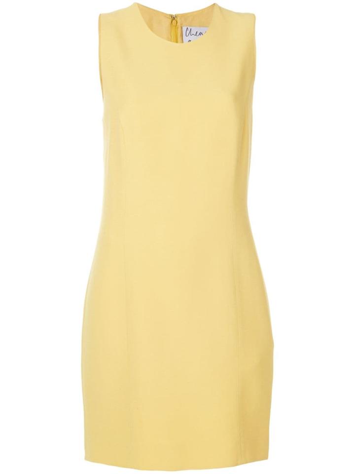 Moschino Vintage Sleeveless Shift Dress - Yellow