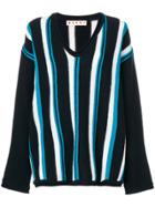 Marni Oversized Striped Sweater - Blue