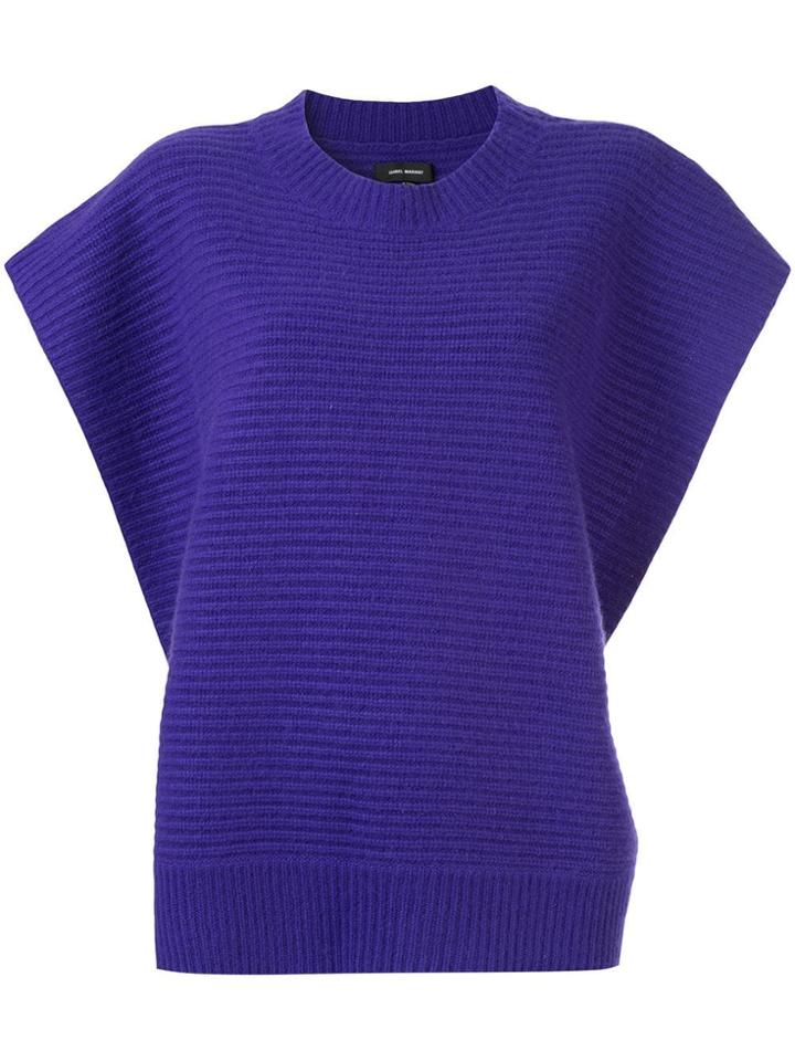 Isabel Marant Chunky Ribbed Jumper - Purple
