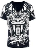 Philipp Plein Embellished T-shirt, Men's, Size: Xl, Black, Cotton