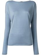 Iris Von Arnim Drop Shoulder Sweater, Women's, Size: Xs, Blue, Cashmere