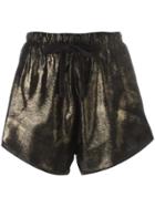 10sei0otto Metallic Gold-tone Shorts