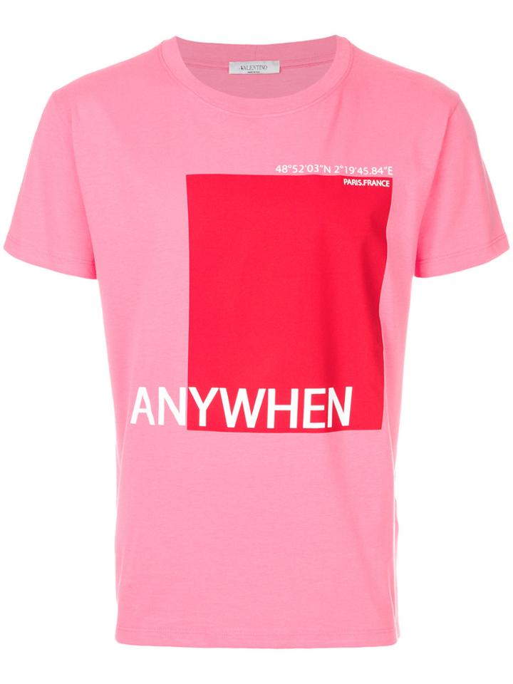 Valentino Anywhen Printed T-shirt - Pink & Purple