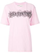 Off-white Printed T-shirt - Pink & Purple