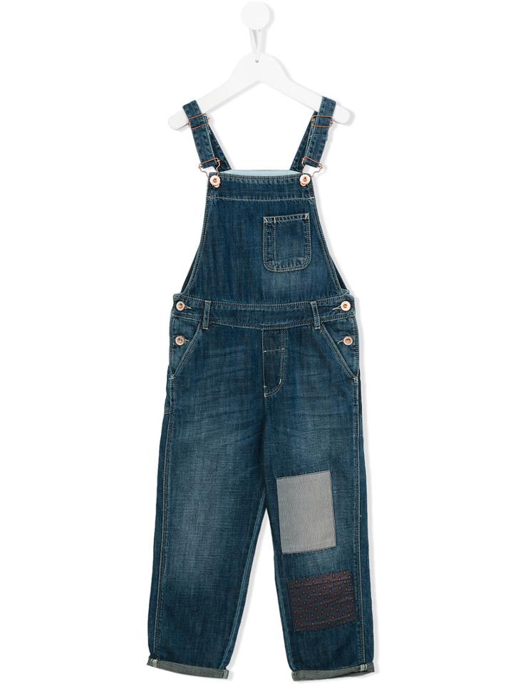 Bellerose Kids Denim Dungarees, Girl's, Size: 12 Yrs, Blue
