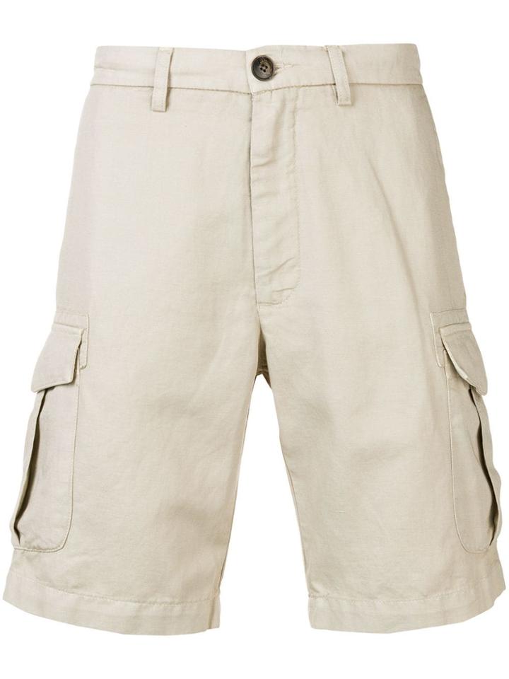 Eleventy Short Cargo Shorts - Neutrals