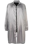 Raf Simons Metallic Raincoat - 00080 Grey
