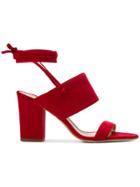 Antonio Barbato Strappy Lace Up Sandals - Red