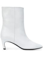Marc Ellis Pointed Toe Ankle Boots - White