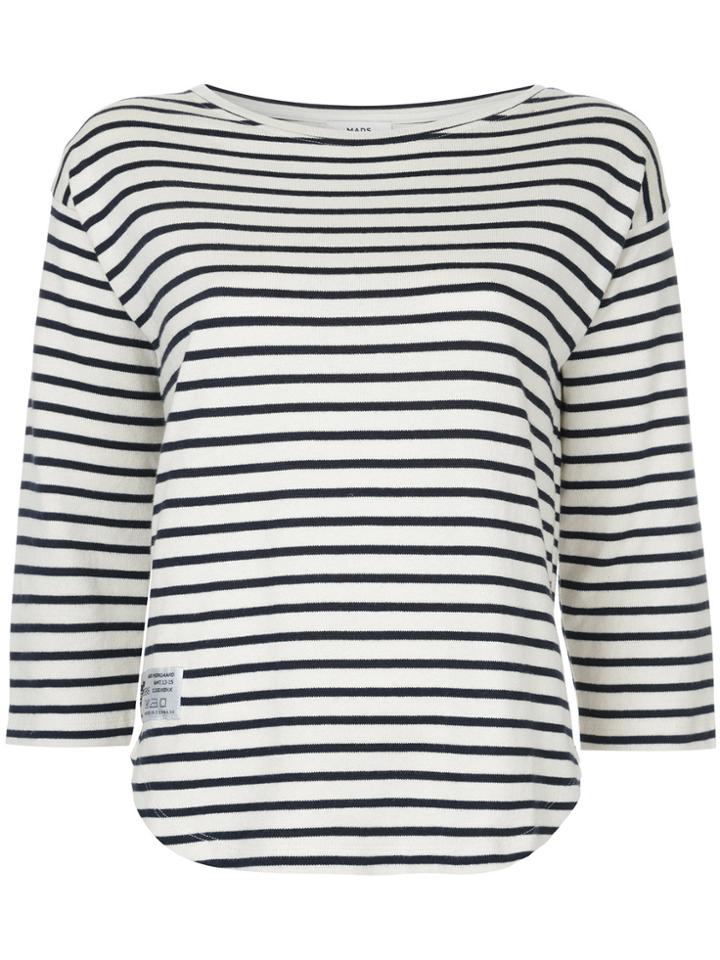 Mads N0rgaard Striped Fitted Top - Nude & Neutrals