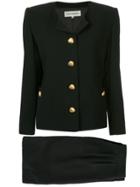 Yves Saint Laurent Vintage Straight Skirt Suit - Black