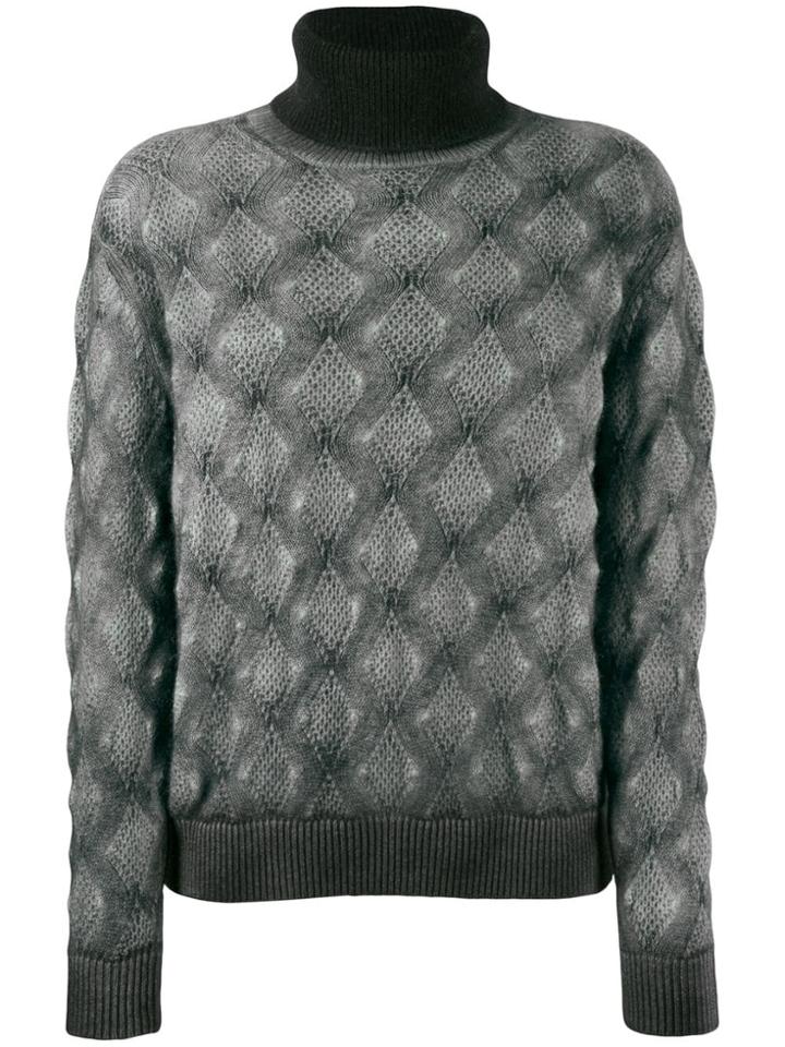 Avant Toi High Neck Sweater - Grey
