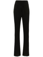 Marques'almeida Ribbed Flared Wool Trousers - Black
