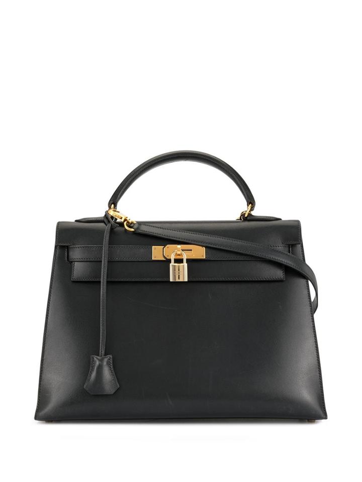 Hermès Pre-owned 1994 Kelly Sellier 32 2way Bag - Black