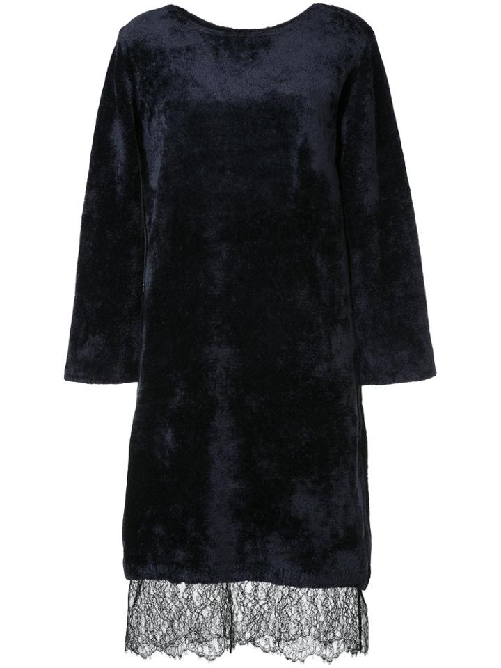 Cityshop Lace Hem Midi Dress - Blue